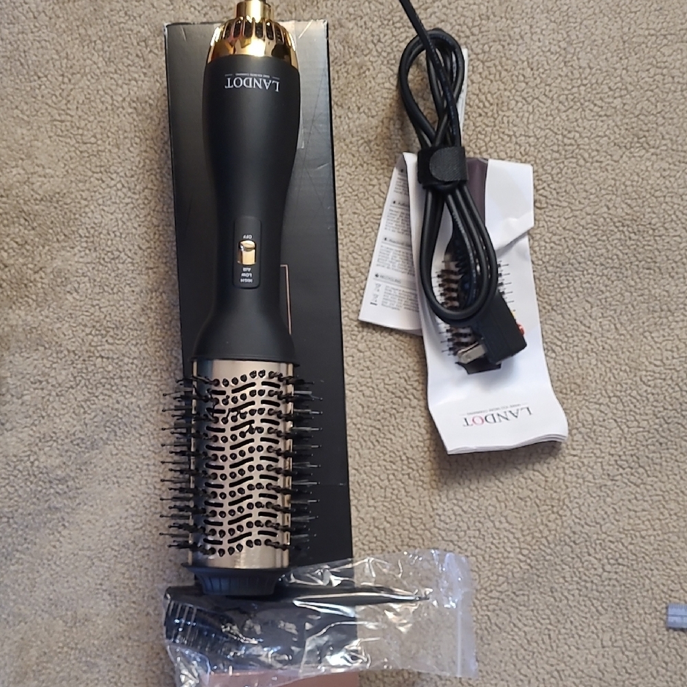 New Open Box - Landot Black and Gold Hair Styling Tool